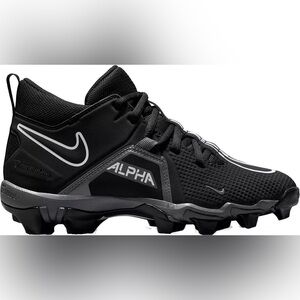 Nike Alpha Black Cleats Kid size 2